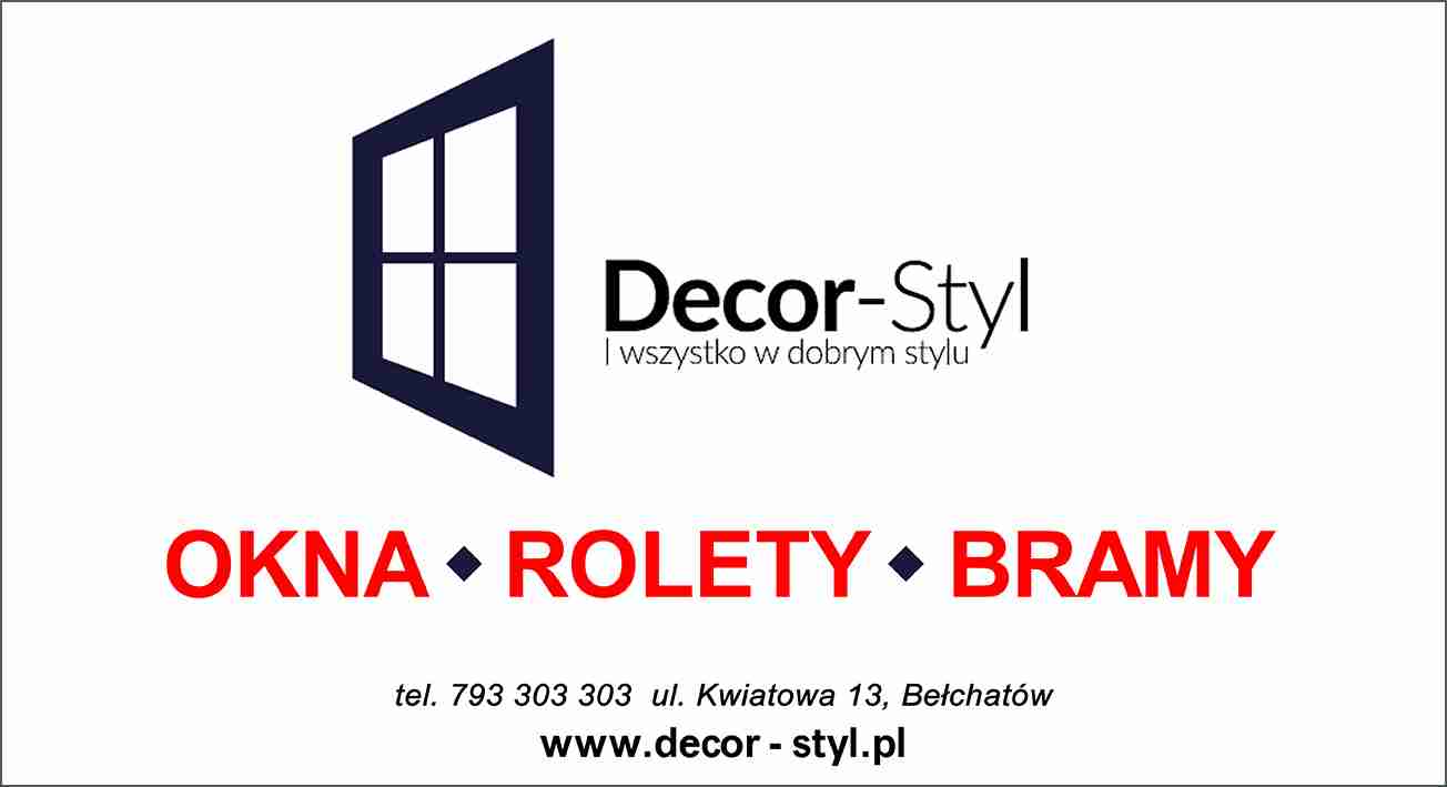 DECOR - STYL OKNA, ROLETY, BRAMY - moskitiery BEŁCHATÓW moskitiery BEŁCHATÓW